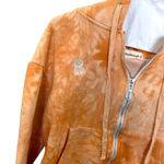 Blackbough Swim Women’s Tie Dye Full Zip Hoodie in Orange/White Size S Photo 2
