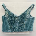 Victoria's Secret Blue Teal Corset Top size S/M Photo 2