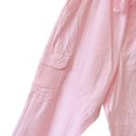 st. john's bay  Cargo Linen Joggers Pink Size L NEW Photo 2