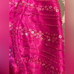 Blondie Nites Pink Asymmetrical Backless Bustier Crop Top Photo 10