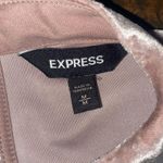 EXPRESS  Crushed Velvet Cold Shoulder Dress in Pale Pink - size medium Photo 2