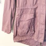 James Perse  Women's Size 1/Small Slate Gray Lightweight Utility Hooded Jacket Photo 2