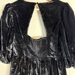 Maeve Anthropologie Sweetheart Velvet Mini Dress Womens Small Black Holiday NWOT Photo 12