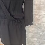 Babaton Aritzia  Black Silk Mini Dress Photo 8