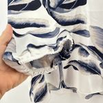 Nic+Zoe  Botanical Leaf Print Tunic Blouse Womens XXL Split Neck Button Front Photo 3