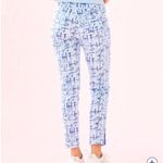 Lilly Pulitzer NWOT  Luxletic Corso Golf Pants Talk Birdie To Me 8 Photo 3