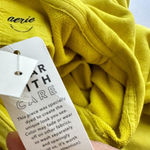 Aerie Size Large Beach Weekend Oversized Yellow Hoodie Pullover Sweatshirt Photo 5