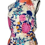 Rachel Rachel Roy Women's Floral Romper Halter Neck Belted 100% Rayon Summer S Pink Photo 2