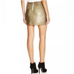 Alice + Olivia NWT  Elana Embellished Gold Sequin Mini Skirt Women’s Size 4 Photo 2