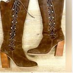 sbicca RARE lace up/ zipper boho suede boots sz 9 Photo 3