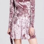 Mossimo Supply Co Mossimo Blush Velvet Chrushed Dress Photo 0