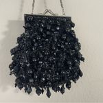 MENBUR Black‎ Beaded Cocktail Mini Hand Bag VTG Black Photo 0