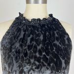 Ramy Brook  Black Bobbi Burn-Out Peplum Tank Photo 3