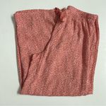 Loft  Sleep PJ Pajama Pants Wide Leg Lightweight Animal Print Lounge Coral Brown Photo 0