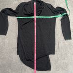 ALLSAINTS  Sweater Womens 4 Grey Black Drina Cardigan Asymmetric Wool Cotton Photo 5