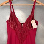 Popilush Shapewear Bodycon Sculpting Slit Lace Midi Maxi Dress Sz S NWT‎ Red Photo 4