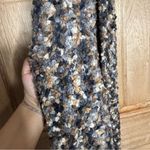 Brazen Chunky Knit Scarf in gray and Tan Photo 1