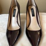 White House | Black Market Burgundy 3 1/2 inch pumps Photo 1