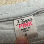 Electric Pink : Distressed Cropped Skeleton Tee Photo 4