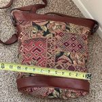 the SMITHSONIAN INSTITUTION killim leather tapestry shoulder large Bag Floral Photo 9