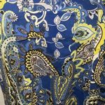 Jones New York ✨ Simplified Paisley Floral Blue Utility Sz Large Blouse✨ Photo 3