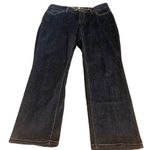 Eddie Bauer DARK WASH SLIGHTLY CURVY STRAIGHT LEG JEANS (10) Photo 5