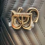 SARA BURGLAR genuine black leather shoulder bag Kate Trapunto BORSA DONNA NWT Photo 5