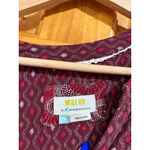 Maeve by Anthropologie Amber Tiered Tunic Dress Red Boho Print Size 1X Photo 1