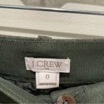 J.Crew Olive Green Wool Blend Mini Moto Military Skirt Women’s Size 0 Photo 6