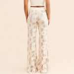 Selkie All Day Sweatpants in Floral Print White Size XS Photo 1