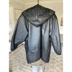 Winlit Leather Patchwork Coat Hood Urban Luxe Quiet Edge Avant Photo 2