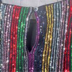 International Concepts XS Sequin Spaghetti Strap Tank Top Back Keyhole Closure Red Photo 3