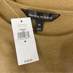 Banana Republic  Tan Ribbed Short Sleeve Tee T Shirt NEW M Photo 2