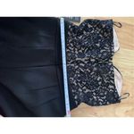 EXPRESS lace black romper size 2 long pant suit Photo 28