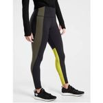 Athleta Asym Colorblock Tights Plush Supersonic Black Green Size Small Photo 10