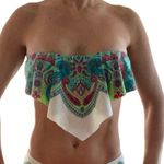 Apt. 9 NEW  Floral Flounce Bandeau Bikini Swim Top size Large Photo 1