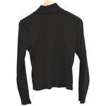 Abercrombie & Fitch Women Black Ribbed Long Sleeve Turtleneck Sweater Size Large Photo 1