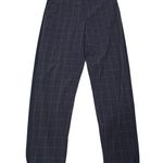 Athleta Brooklyn Textured Ankle Pants Size 4 Navy blue plaid Photo 11