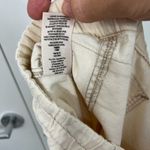 Free People Medium Cream Cropped Cargo Tapered Drawstring Pants with Pockets Photo 6