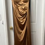 SheIn Gold Maxi Dress Photo 1
