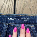 Old Navy High Rise OG Straight Dark Wash 4 secret smooth pockets Photo 3