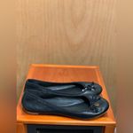Tory Burch Black Leather Bow Ballet Flats. Size-6M Photo 3