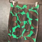 Milly  Green‎ Floral Print Skirt Size 4 Photo 3