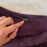 Monteau Y2K Purple Sparkly Cowl Neck Top Photo 1