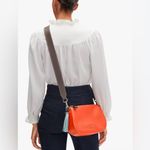 Kate Spade Anyday Medium Pebbled Leather Crossbody Bag Bright Coral EUC Photo 1