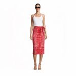 Rachel Zoe  Women's Size Small Coral Patterned Skirt Size Small Photo 8