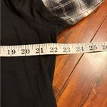 Drew  black lagenlook grey black long sleeve T-shirt flannel sleeves size large Photo 13