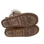 Muk Luks Clementine Taupe Brown Sweater Winter Boots Women's Size 9 Warm Tie Photo 4