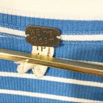 Free People  XS We The Free Blue and White Striped Round About Ocean Combo Tee Photo 3
