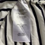 Motherhood  Maternity Black and White Striped Long Sleeve V-neck Tee Photo 4